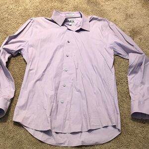 Express Men's Light Purple Dress Shirt